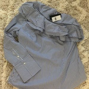 Banana Republic Ruffle One Shoulder Top